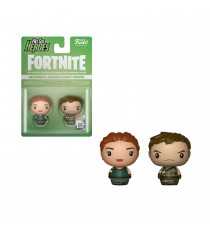 Figurine Fortnite - 2 Pack Pathfinder & Highrise Assault Trooper Pint Size Heroes 4cm