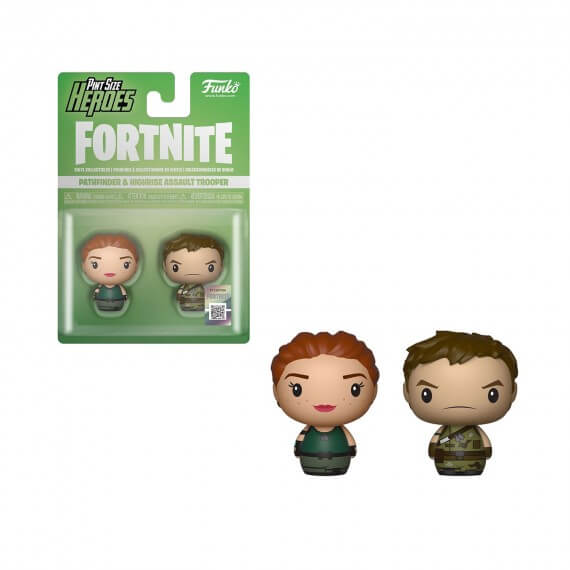 Figurine Fortnite - 2 Pack Pathfinder & Highrise Assault Trooper Pint Size Heroes 4cm