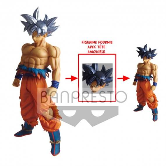 Figurine DBZ Super Legend Battle - Goku Ultra Instinct Asian Exclu 25cm