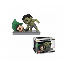 Figurine Marvel - Hulk Smashing Loki Exclu Movie Moments Pop 10cm