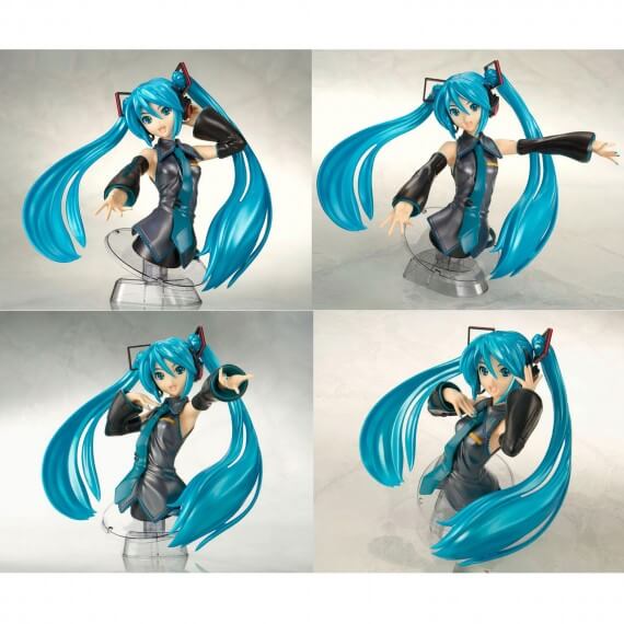 Maquette Vocaloid - Hatsune Miku Bust Limited Edition Metallic Color 18cm