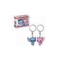 Figurine Disney - 2-Pack Stitch & Angel Pocket Pop 4cm