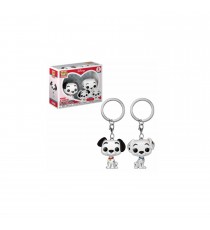 Figurine Disney - 2-Pack Pongo & Perdita Pocket Pop 4cm