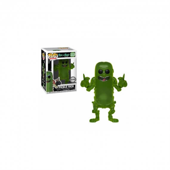 Figurine Rick & Morty - Pickle Rick Translucent Exclu Pop 10cm