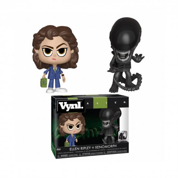 Figurine Alien - Xenomorph & Ripley 40Th Anniversary Vynl 10cm