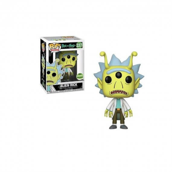 Figurine Rick et Morty - Alien Head Rick Exclu Pop 10cm