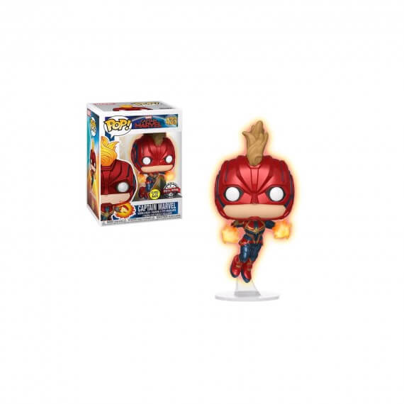 Figurine Marvel Captain Marvel Movie - Captain Marvel Flying Gitd Exclu Pop 10cm