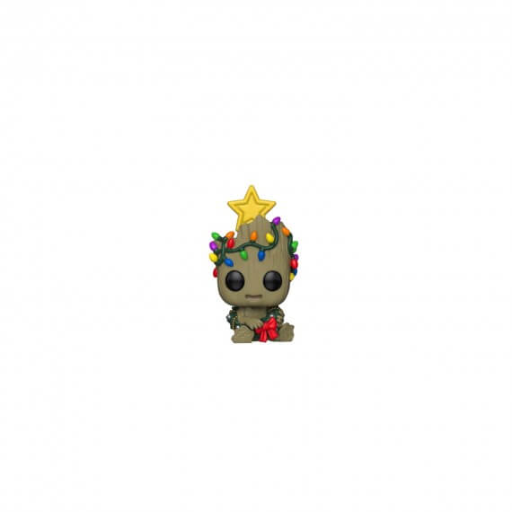 Figurine Marvel Holiday - Baby Groot Etoile Pop 10cm