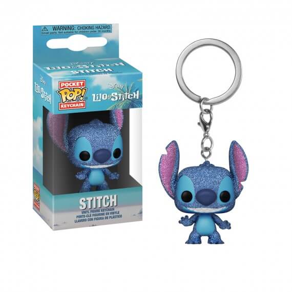 Porte Clé Disney Lilo Et Stitch - Stitch Glitter Exclu Pocket Pop 4cm