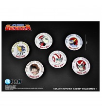 Set de 6 Magnets Goldorak Céramique 5cm