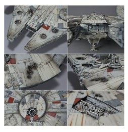 Maquette Star Wars - Millenium Falcon Premium Deluxe PG 1/75 Edition Led 48cm