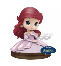 Figurine Disney - Ariel Assise Robe Rose Qposket 4cm