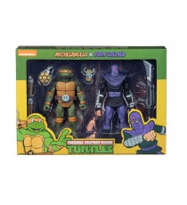 Figurine TMNT - 2-Pack Michelangelo & Foot Soldier 18cm