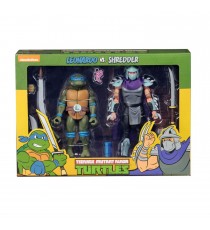 Figurine TMNT - 2-Pack Leonardo & Shredder 18cm