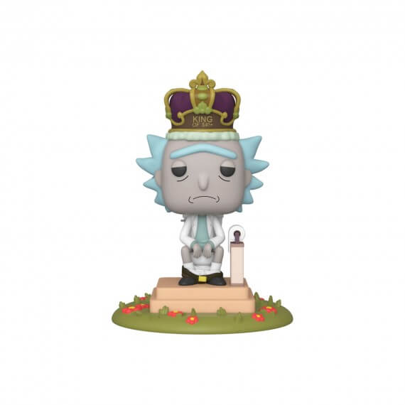 Figurine Rick & Morty - Rick On Throne King Of Sh!t Pop 10cm