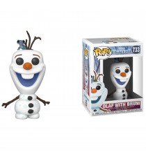 Figurine Disney Reine des Neiges 2 - Olaf with Bruni Pop 10cm