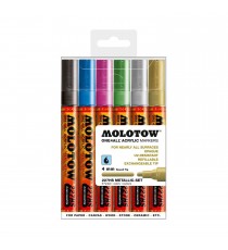 Set 6 Marqueurs Acrylic Marker Metallic 4mm