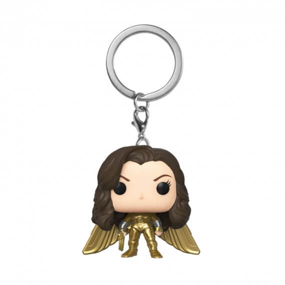 Porte Clé DC Heroes - Wonder Woman 84 Gold Wing No Helmet Pop 4cm