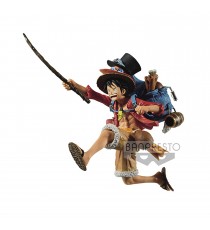 Figurine One Piece - Monkey D Luffy Three Brothers 11cm