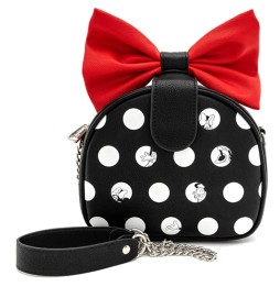 Mini Sac Bandouliere Disney - Minnie Polka Noeud Rouge