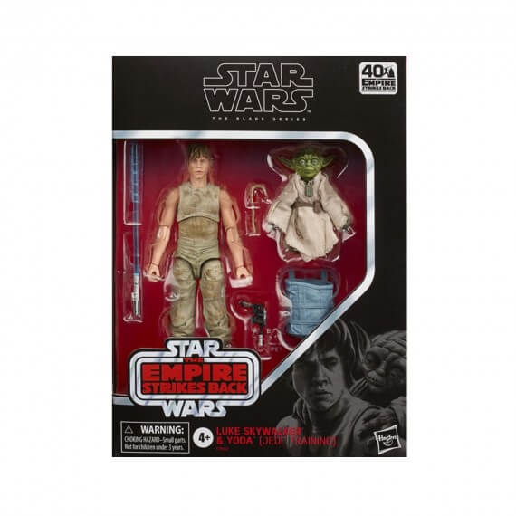 Figurine Star Wars Black Series - Luke & Yoda DX ESB 40Th 15cm