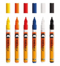 Set 6 Marqueurs Acrylic Marker One4All Basic Set 1 2mm