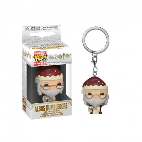 Porte Clé Harry Potter - Albus Dumbledore Holiday Pocket Pop 4cm