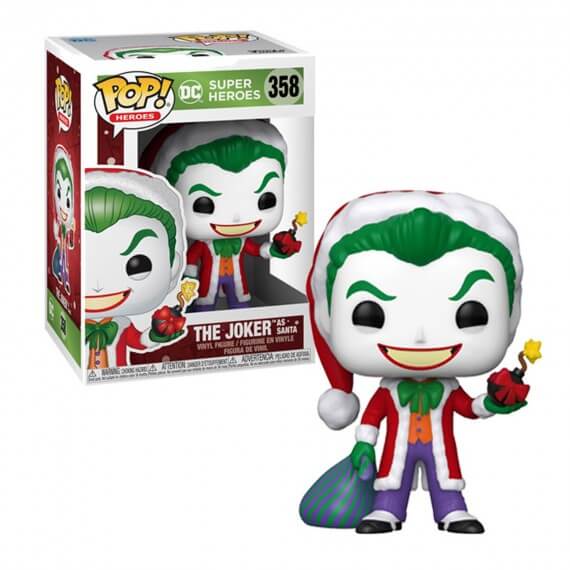 Figurine DC - Santa Joker Holiday Pop 10cm