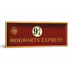 Réplique Harry Potter - Panneau Voie 9 3/4 Poudlard Express 56x20 cm