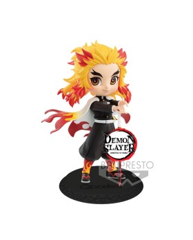 Figurine Demon Slayer Kimetsu No Yaiba - Kyojuro Rengoku Ver A Q Posket 14cm