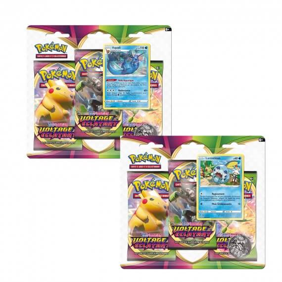 Pokemon - Pack 3 Boosters Epée et Bouclier Voltage Eclatant