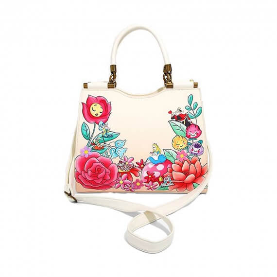 Sac A Main Disney - Alice & Fleurs Du Jardin Exclu