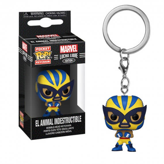 Porte Clé Marvel - Luchadores Wolverine Pocket Pop 4cm