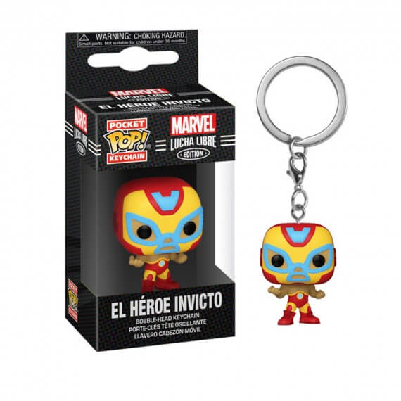 Porte Clé Marvel - Luchadores Iron Man Pocket Pop 4cm