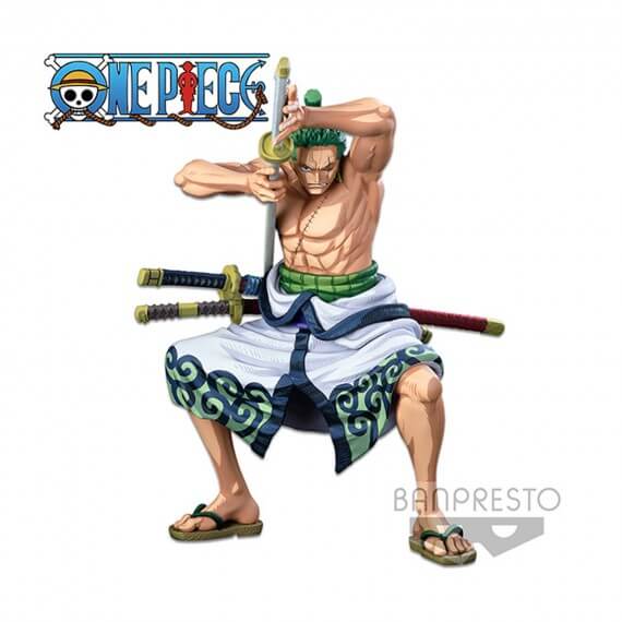 Figurine One Piece - Roronoa Zoro Super Master Stars Piece Manga Dimensions 22cm