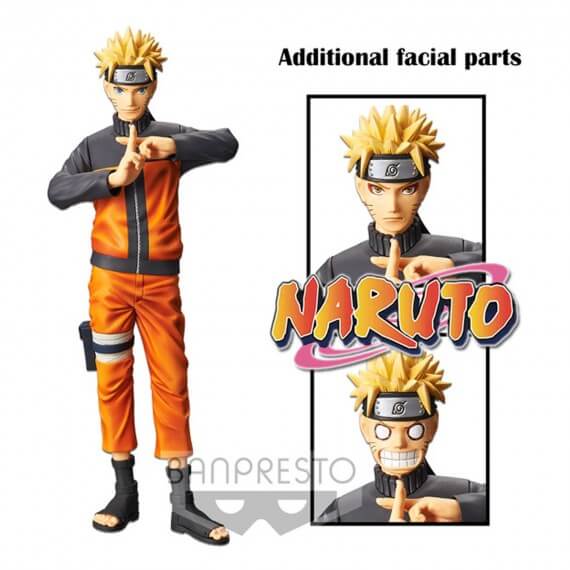 Figurine Naruto Shippuden - Uzumaki Naruto Grandista Nero Reproduction 27cm