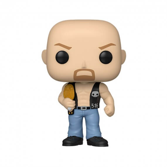 Figurine WWE - SC Steve Austin W/Belt Pop 10cm