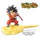 Figurine DBZ - Goku Red Outfit Flying Nimbus Repro 13cm