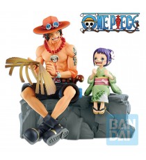 Figurine One Piece - Ace & Otama Memorial Vignette Ichibansho 20cm