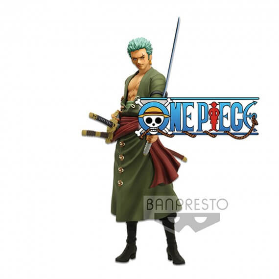 Figurine One Piece - Roronoa Zoro Grandista Nero 28cm