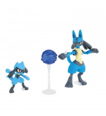 Maquette Pokemon - 44 Riolu & Lucario Pokepla 8cm