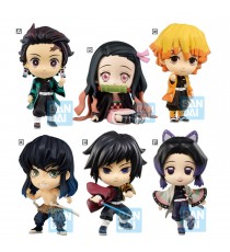 Figurine Demon Slayer Kimetsu No Yaiba - Set 6 Chibi Kyun Ichibansho 7cm