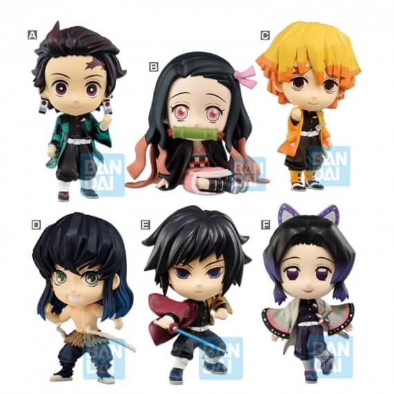 Figurine Demon Slayer Kimetsu No Yaiba - Set 6 Chibi Kyun Ichibansho 7cm