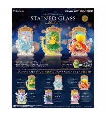 Set De 6 Figurines Pokemon Stained Glass Collection