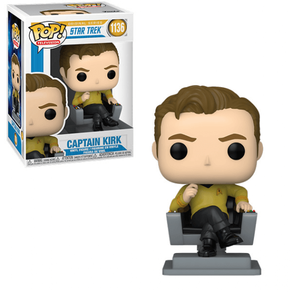 Figurine Star Trek - Cap Kirk In Chair Pop 10cm