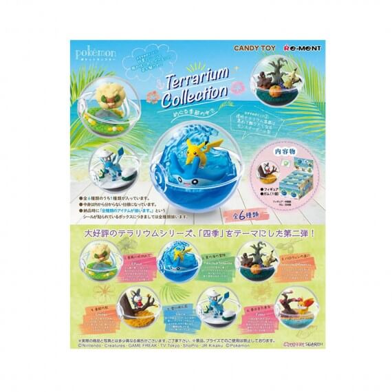 Set De 6 Figurines Pokemon Pokeball Terrarium v4 Seasons Vol 2