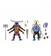 Figurine TMNT Tortues Ninja Turtles In Time - 2-Pack Antrax & Scumbug 18cm