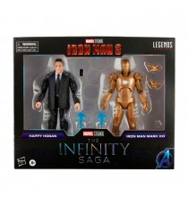 Figurine Marvel Legends Iron man 3 - Iron Man & Happy Hogan 15cm