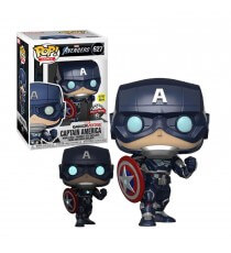 Figurine Marvel Avengers Game - Captain America Gitd Exclu Pop 10cm