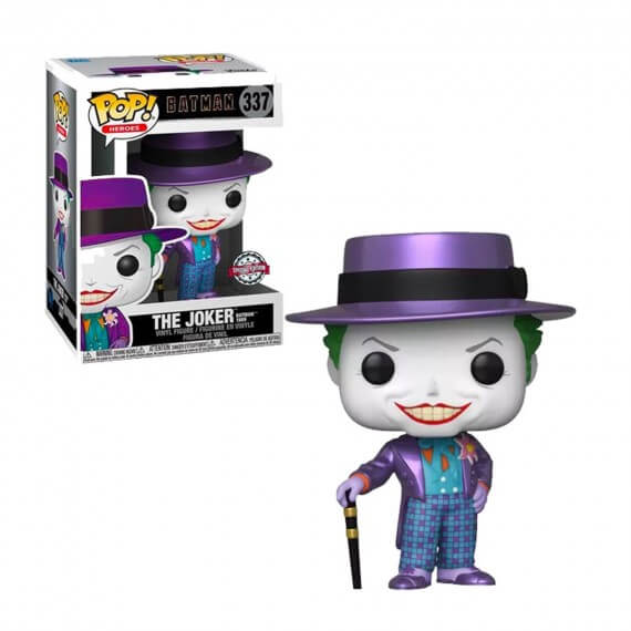 Figurine Batman 1989 - Joker Metallic Exclu Pop 10cm